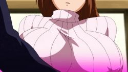 Rule 34 | 10s, animated, animated gif, bouncing breasts, breasts, hhh triple ecchi, huge breasts, inverted nipples, konami (hhh triple ecchi), nipples