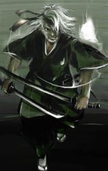 Rule 34 | 1boy, dotfight, enpou, konpaku youki, male focus, oekaki, sandals, solo, sword, touhou, weapon
