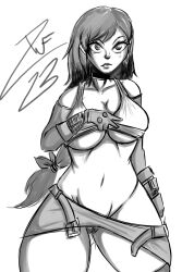 Rule 34 | 1girl, absurdres, belt, black hair, breasts, cleft of venus, clothes lift, drawswithfist, earrings, gloves, highres, jewelry, large breasts, long hair, navel, pubic hair, pussy, pussy juice, shirt, shirt lift, skirt, solo, thick thighs, thighs, tifa lockhart, underboob, upskirt, white shirt