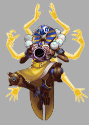 Rule 34 | 1boy, egyptian clothes, extra arms, floating, hella p, looking at viewer, male focus, mask, meditation, official alternate costume, orb, overwatch, overwatch 1, ra zenyatta, robot, solo, zenyatta (overwatch)