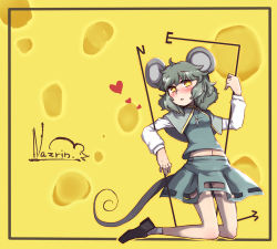 Rule 34 | + +, 1girl, animal ears, daitai konna kanji, female focus, grey hair, heart, jewelry, mouse ears, mouse tail, nazrin, pendant, red eyes, short hair, solo, tail, touhou