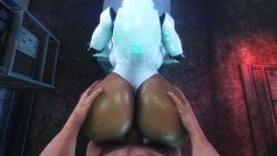 1boy 1girl 3d android animated ass backboob bent_over bouncing_ass breasts doggystyle haydee haydee_(game) haydee_(haydee) hetero highres huge_ass large_breasts leotard noname55 penis pov sex sex_from_behind sound uncensored video