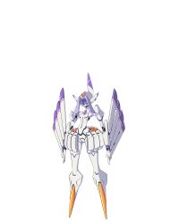 Rule 34 | 10s, 1girl, android, chlorophytum, darling in the franxx, full body, humanoid robot, joints, mecha, mechanical wings, official art, one eye covered, robot, robot joints, simple background, single eye, solo, transparent background, visor, wings