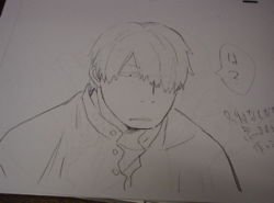 1boy ginko_(mushishi) greyscale hair_over_one_eye lowres male_focus monochrome mushishi solo