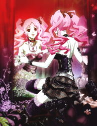 Rule 34 | corset, mirror, pink hair, shiki, shiki (novel), shimizu megumi, tagme