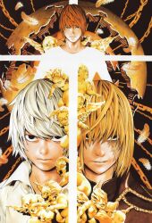 Rule 34 | blonde hair, blue eyes, death note, highres, mello (death note), official art, tagme, yagami light