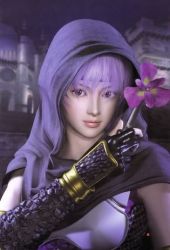 Rule 34 | 1girl, 3d, ayane (doa), dead or alive, hood, ninja gaiden, official art, purple hair, tecmo