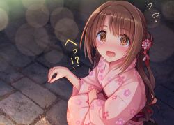 Rule 34 | 1girl, @ @, blush, brown eyes, brown hair, fireworks, floral print, flower, flying sweatdrops, hair flower, hair ornament, has bad revision, has downscaled revision, highres, holding, idolmaster, idolmaster cinderella girls, japanese clothes, kimono, long hair, long sleeves, looking at viewer, md5 mismatch, night, nose blush, open mouth, outdoors, pink kimono, print kimono, red flower, resolution mismatch, senkou hanabi, shimamura uzuki, solo, source smaller, sparkler, squatting, u rin, very long hair, white flower, wide sleeves, yukata