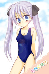Rule 34 | 00s, hiiragi kagami, lens flare, lucky star, one-piece swimsuit, solo, swimsuit, twintails, yunico