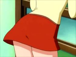 Rule 34 | 00s, animated, animated gif, ass, ass shake, lowres, school uniform, shirayuki (sister princess), sister princess, skirt, window