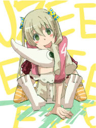 Rule 34 | 00s, blonde hair, blush, bow, excalibur (soul eater), formal, green eyes, lowres, maka albarn, soul eater, suit, thighhighs