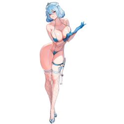 Rule 34 | &gt;:(, 1girl, armpit crease, bikini, blue bikini, blue footwear, blue gloves, blue hair, breasts, cleavage, closed mouth, collarbone, fishnet thighhighs, fishnets, frilled thighhighs, frills, frown, full body, game cg, gloves, hair between eyes, hat, high heels, highres, huge breasts, id card, large breasts, last origin, light blue hair, looking at viewer, mask, mask bikini, mask panties, micro bikini, mouth mask, navel, nurse, nurse cap, official alternate costume, official art, original, pinkmill, putting on gloves, red eyes, rubber gloves, short hair, simple background, skindentation, slingshot swimsuit, solo, standing, stethoscope, string bikini, surgical mask, swimsuit, syringe, tachi-e, thick thighs, thigh strap, thighhighs, thighs, third-party source, titania frost, transparent background, v-shaped eyebrows, wide hips
