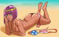 Rule 34 | 1girl, ass, breasts, capcom, menat, solo, street fighter, tagme