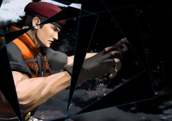 Rule 34 | 1boy, bayman (doa), brown hair, dead or alive, gloves, hat, male focus, simple background, solo