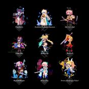 Rule 34 | 1boy, 6+girls, anastasia (fate), animal ears, animated, artoria pendragon (all), artoria pendragon (fate), artoria pendragon (swimsuit ruler) (fate), ass, ass shake, astolfo (fate), astolfo (saber) (fate), bikini, black background, blonde hair, blue legwear, bouncing breasts, bow, bradamante (fate), bradamante (first ascension) (fate), breasts, character name, clarent (fate), cleavage, commentary request, doll, dual wielding, fake animal ears, fate/apocrypha, fate/grand order, fate (series), fighting stance, gourd, hair bow, hairband, highres, holding, holding doll, holding sword, holding weapon, horns, long hair, magic, miyamoto musashi (fate), miyamoto musashi (fate/grand order), miyamoto musashi (swimsuit berserker) (fate), miyamoto musashi (swimsuit berserker) (second ascension) (fate), mordred (fate), mordred (fate/apocrypha), mother and daughter, multiple girls, okita j. souji (fate), okita j. souji (third ascension) (fate), okita souji (fate), okita souji (koha-ace), pantyhose, pink hair, pixel art, ponytail, purple hair, rabbit ears, shirosu, short hair, shuten douji (fate), silver hair, standing, swimsuit, sword, thighhighs, trap, twintails, video, weapon, yang guifei (fate), yang guifei (second ascension) (fate)