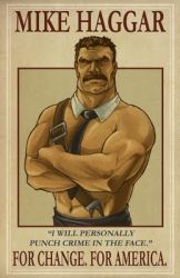 Rule 34 | capcom, facial hair, final fight, lowres, manly, mike haggar, muscular, mustache, necktie, politician, street fighter
