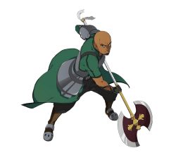 Rule 34 | 10s, 1boy, agil, armor, axe, bald, black eyes, dark skin, dark-skinned male, highres, holding, holding weapon, looking at viewer, male focus, official art, shoulder armor, simple background, solo, pauldrons, sword art online, sword art online: code register, weapon, white background