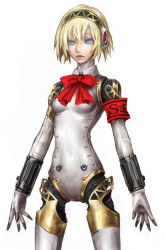 Rule 34 | aegis (persona), android, atlus, blonde hair, blue eyes, bow, hairband, nabe (crow&#039;s head), persona, persona 3, short hair
