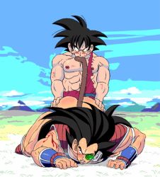 Rule 34 | 2boys, abs, age difference, anal, animated, animated gif, ass, bara, black hair, blood, blush, brother, brothers, domination, dragon ball, dragonball z, forced, incest, long hair, male focus, male penetrated, multiple boys, muscular, outdoors, pectorals, raditz, rape, scouter, siblings, size difference, son goku, steam, sweat, tagme, tail, yaoi