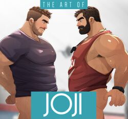 Rule 34 | 2boys, afterglow, arm hair, bara, beard, beard stubble, bottomless, censored, censored by text, chest hair, chest hair peek, couple, covered erect nipples, cowboy shot, facial hair, from side, full beard, hairy, highres, huge eyebrows, jojiart, large pectorals, leg hair, male focus, mature male, multiple boys, muscular, muscular male, mustache stubble, original, pectorals, penis, penises touching, profile, short hair, stubble, thick beard, thick mustache, whistle, whistle around neck, yaoi