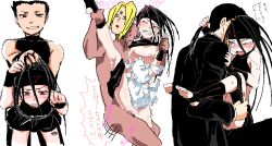 Rule 34 | 4boys, artist request, black hair, character request, copyright request, envy (fma), fullmetal alchemist, grabbing another&#039;s hair, hetero, male focus, multiple boys, pulling another&#039;s hair, red eyes, sex, tagme