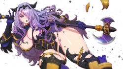 Rule 34 | 1girl, absurdres, breasts, butcherboy, camilla (fire emblem), commission, fire emblem, fire emblem fates, highres, large breasts, long hair, nintendo, pixiv commission, solo, torn clothes
