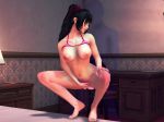 Rule 34 | 1boy, 1girl, 3d, anal, animated, arched back, areolae, bangs, barefoot, bed, bedroom, bikini, bikini aside, bikini lift, bikini top lift, black hair, bow, breasts, censored, doggystyle, eyes closed, hair bow, hetero, high ponytail, illusion soft, large areolae, large breasts, long hair, nipples, on bed, open mouth, play club, ponytail, sex, squatting, standing, striped, striped bikini, striped swimsuit, swimsuit, tongue, tongue out, video, webm