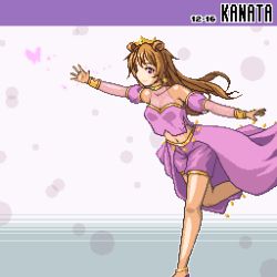 Rule 34 | 1girl, artist name, artist request, bare legs, blush, bracelet, breasts, brown hair, bug, butterfly, butterfly (love live!), choker, cleavage, clothing cutout, collarbone, cropped shirt, crown, detached sleeves, double bun, dress, dress shirt, earrings, female focus, floating hair, gold bracelet, hair between eyes, hair bun, hair rings, harem outfit, insect, jewelry, konoe kanata, long hair, looking at viewer, love live!, love live! nijigasaki high school idol club, love live! school idol festival, navel, noeejang, outstretched arms, parted lips, pink butterfly, puffy short sleeves, puffy sleeves, purple eyes, purple ribbon, purple shirt, purple shorts, reaching, reaching towards viewer, ribbon, shirt, short sleeves, shorts, shoulder cutout, small breasts, smile, solo, standing, standing on one leg, two side up, yellow bracelet, yellow choker