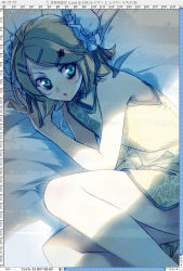 Rule 34 | bed, blonde hair, blue eyes, china dress, chinese clothes, dress, kagamine rin, masuda megumi, solo, vocaloid