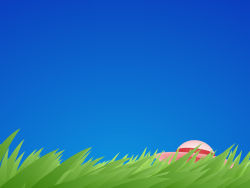 Rule 34 | blue background, blue sky, grass, hat, highres, natsumi step!, sky, summer, sun hat, wallpaper, wind