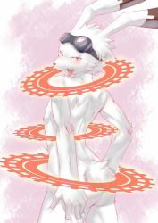 Rule 34 | 00s, 1boy, ass, rabbit, furry, furry male, goggles, king kazma, male focus, nude, solo, summer wars, tagme