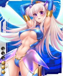 Rule 34 | 1girl, arms up, bare shoulders, blue leotard, blue thighhighs, blush, boots, breasts, breasts apart, card (blue-hr), card (medium), cleavage, covered erect nipples, curvy, fairy, fairy wings, female focus, gem, green gemstone, hair between eyes, hair ornament, halterneck, happy, high heel boots, high heels, highleg, highleg leotard, jewelry, large breasts, leg lift, leotard, long hair, looking at viewer, mini person, minigirl, multicolored clothes, multicolored hair, multicolored legwear, nail polish, navel, nipples, no bra, partially visible vulva, pink hair, pink nails, pointy ears, purple eyes, revealing clothes, see-through, shiny clothes, shiny skin, sidelocks, silver hair, smile, solo, taimanin (series), taimanin asagi, taimanin asagi battle arena all card gallery, taimanin asagi kessen arena, taut clothes, thigh boots, thighhighs, thighs, till (taimanin asagi), underboob, wings, zol