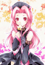 Rule 34 | 00s, arietta (tales), flower, long hair, pink eyes, pink hair, solo, tales of (series), tales of the abyss