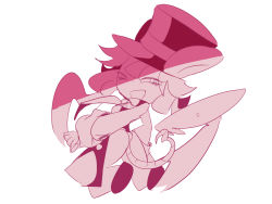 Rule 34 | 1girl, animal ears, ass, ass focus, blush stickers, breasts, hat, heart, heart tail, highres, leotard, mad rat dead, mouse (animal), mouse ears, mouse girl, mouse tail, nippon ichi, rat god, tail, tie clip, top hat, wings, wrist cuffs