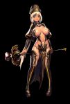 Rule 34 | animated, breasts, cross, dark skin, destiny child, highres, large breasts, long hair, maat (destiny child), staff, tagme, twintails, video, white hair