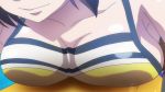 Rule 34 | 10s, 1girl, animated, sound, breast press, breasts, brown hair, cleavage, kandagawa jet girls, large breasts, namiki rin, short hair, sideboob, smile, video, video