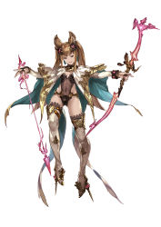 Rule 34 | &gt;:), 1girl, absurdres, animal ears, arrow (projectile), bow (weapon), breasts, brown hair, butterfly wings, cat ears, cleavage, derivative work, erune, full body, granblue fantasy, hair ornament, high heels, highres, holding, holding weapon, insect wings, kazeno, leotard, light brown hair, long hair, long sleeves, looking at viewer, metera (granblue fantasy), midriff, mole, mole under mouth, nail polish, navel, see-through, sidelocks, small breasts, smile, solo, thighhighs, twintails, v-shaped eyebrows, weapon, white background, white thighhighs, wings
