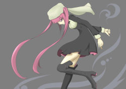 Rule 34 | 39degrees, bleach, boots, dokugamine riruka, dress, hat, high heels, knee boots, long hair, pink eyes, pink hair, shoes, twintails