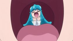 Rule 34 | 10s, 1girl, animated, animated gif, blue hair, closed eyes, happinesscharge precure!, lowres, precure, recursion, screencap, shirayuki hime, solo