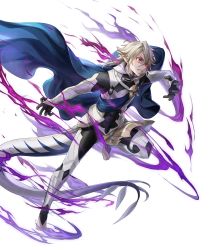 Rule 34 | 1boy, alternate costume, argon (exys), aura, barefoot, cape, corrin (fire emblem), corrin (male) (fire emblem), corrin (male) (fire emblem), dragon tail, fire emblem, fire emblem fates, fire emblem heroes, full body, gloves, glowing, glowing eyes, highres, nintendo, official art, pointy ears, red eyes, slit pupils, tail, teeth, transparent background, white hair