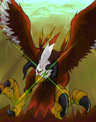 Rule 34 | 1other, aquilamon, bird, digimon, digimon (creature), horns, other focus, solo