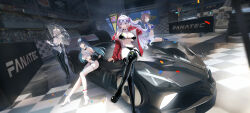 Rule 34 | 4girls, :d, absurdres, ahoge, animal ears, arm support, ass, azur lane, back, baltimore (azur lane), baltimore (azur lane) (cosplay), baltimore (finish line flagbearer) (azur lane), bare shoulders, bikini, black bikini, black choker, black leotard, black pantyhose, black thighhighs, blue bikini, blue eyes, blue footwear, blue hair, blue headwear, blue jacket, blue shorts, boots, breasts, brown eyes, brown hair, bugatti, calabiyau, car, character request, chest harness, choker, cleavage, closed mouth, clothes writing, collarbone, confetti, cosplay, cosplay request, covered navel, cropped jacket, crossed legs, earrings, elbow gloves, eyewear on head, fingerless gloves, fox ears, full body, genshin impact, gloves, hair between eyes, hand up, harness, hat, heart, heart-shaped pupils, heart earrings, high heels, highleg, highleg bikini, highres, jacket, jewelry, kanami (calabiyau), large breasts, leotard, long hair, looking at viewer, looking to the side, micro shorts, mismatched bikini, motor vehicle, multi-strapped bikini bottom, multi-strapped bikini top, multicolored hair, multiple girls, name tag, navel, one eye closed, open mouth, pantyhose, partially fingerless gloves, peaked cap, pink hair, race queen, red jacket, see-through, see-through cleavage, shadow, shenhe (genshin impact), shenhe (genshin impact) (cosplay), short hair, shorts, side ponytail, sidelocks, sitting, sitting on car, smile, standing, stomach, sunglasses, swimsuit, symbol-shaped pupils, taihou (azur lane), taihou (azur lane) (cosplay), taihou (enraptured companion) (azur lane), teeth, thigh boots, thigh strap, thighband pantyhose, thighhighs, transparent, transparent umbrella, two-tone hair, two-tone leotard, umbrella, underbust, upper teeth only, white footwear, white gloves, white hair, white leotard, white pantyhose, yuyiosang