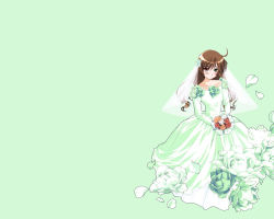 Rule 34 | 00s, bride, dress, heterochromia, rozen maiden, solo, suiseiseki, wallpaper, wedding dress