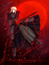Rule 34 | 1girl, armor, armored boots, armored dress, artoria pendragon (fate), blonde hair, boots, fate/stay night, fate (series), firebate, gauntlets, holding, holding sword, holding weapon, saber (fate), saber alter, solo, sword, weapon, yellow eyes