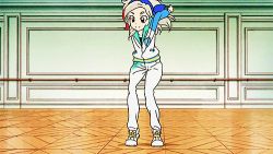Rule 34 | 10s, 1girl, aikatsu!, aikatsu! (series), animated, animated gif, dancing, kurosawa rin (aikatsu!), lowres, solo, white hair