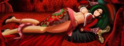 Rule 34 | 1girl, amazon lily, amazon warrior, black hair, boa hancock, breasts, cleavage, earrings, female focus, highres, jewelry, jpeg artifacts, long hair, long image, long skirt, long sleeves, midriff, one piece, print skirt, resized, salome (one piece), side slit, skirt, snake, solo, wide image