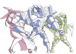 Rule 34 | 1boy, 2girls, :&lt;, arm grab, armor, arrow (projectile), boots, braid, breast press, breasts, cape, cleavage, dragon&#039;s crown, elf, elf (dragon&#039;s crown), fighter (dragon&#039;s crown), full armor, girl sandwich, hat, hood, huge breasts, jealous, long hair, long skirt, matsu-sensei, monochrome, multiple girls, no headwear, no headwear, pointy ears, pulling, quiver, sandwiched, side slit, skirt, sorceress (dragon&#039;s crown), thigh boots, thighhighs, twin braids, witch hat