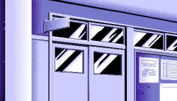 Rule 34 | 1990s (style), 5 jikanme no venus, bulletin board, fairy dust, game cg, indoors, limited palette, lowres, no humans, pc98, pixel art, retro artstyle, sliding doors, tagme, window