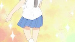 Rule 34 | animated, animated gif, lowres, nichijou, school uniform, shinonome nano, smile, tokisadame school uniform