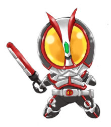 Rule 34 | chibi, kamen rider, kamen rider 555, kamen rider faiz, lowres, weapon